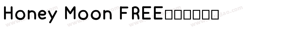 Honey Moon FREE字体转换